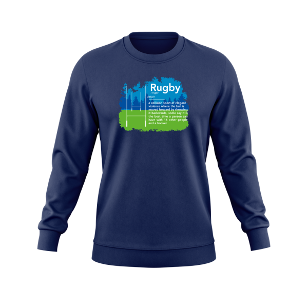 Classic Rugby Sweatshirt - Rugby Noun Print - Image 2