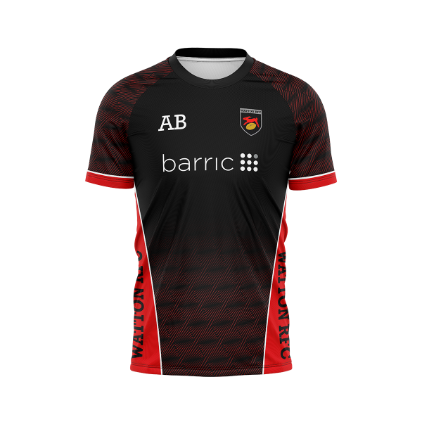 Watton RFC Bespoke Lightweight Rugby Training Tek Shirt