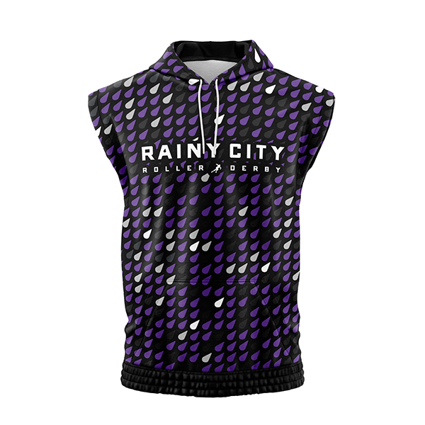 Raily City Roller Derby Sleeveless Hoody